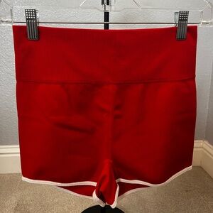Wild Fable High Waist Red Shorts